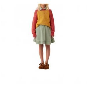 NEW THE SUNDAY COLLECTIVE cashmere alpaca sweater in yellow/red